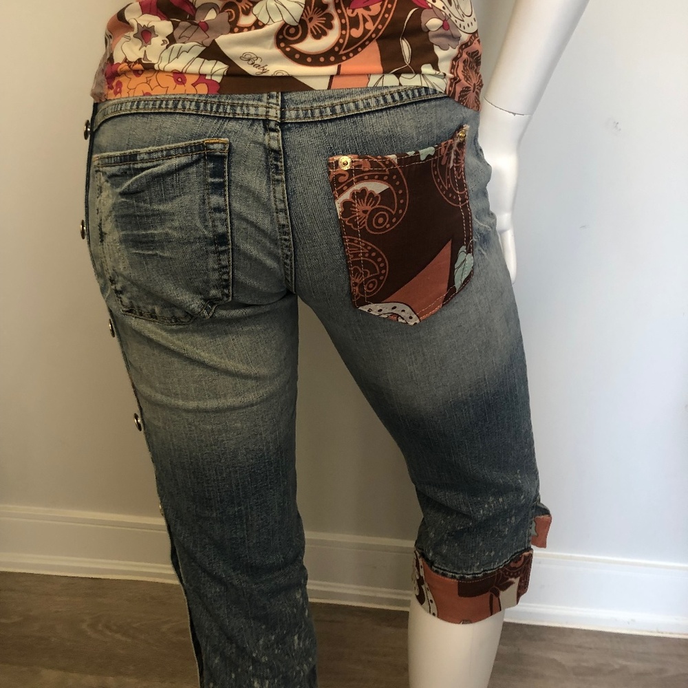 Baby Phat crop Jeans Shorts